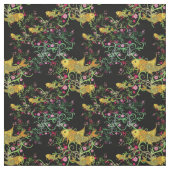 Trending Orientalischer Stil Koi und Blume Muster Stoff (Muster)