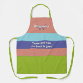 Trending Personalisiert TASTE UND SEHEN Christlich Schürze (Vorderseite)