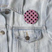 Trending Pink Schwarz Muster Zubehör Button (Beispiel)