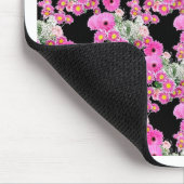 Trending Pink Schwarz Muster Zubehör Mousepad (Ecke)