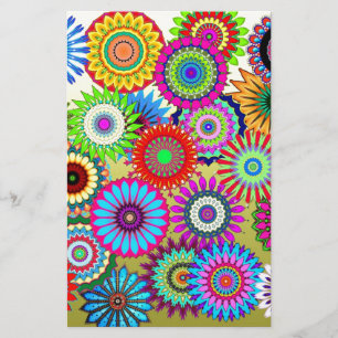 Trending Psychadelic Blume Power Druckzubehör Briefpapier