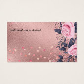 Trending ROSEGOLD Wedding Pink Navy Metallic (Rückseite)