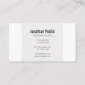 Trending Simple Elegante Schlicht Beruflich Modern Visitenkarte (Vorderseite)