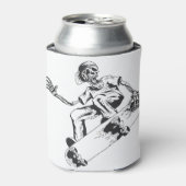 Trending Skaten Skeleton Play Skateboard Dosenkühler (Kanne Vorderseite)