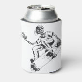 Trending Skaten Skeleton Play Skateboard Dosenkühler (Kanne Rückseite)