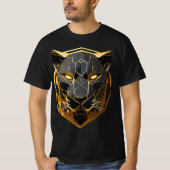 Trending T - Shirt Black Panther Design gedrucktes (Vorderseite)