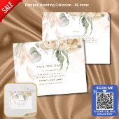 Trending Terracotta Pampas Grass Wedding Postkarte