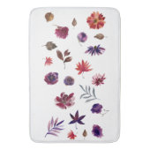 Trending Watercolor Floral Badematte (Vorderseite Vertikal)