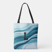 Trending Wave Monogram Canvas-Tasche Tasche (Rückseite)
