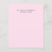 Trending Wedding Color Pink BUDGET Speichern Sie d (Rückseite)