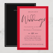 Trending Wedding Colors BLACK and RED BUDGET (Vorne/Hinten)
