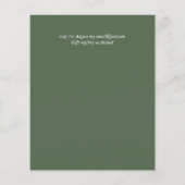 Trending Wedding Colors Green Sage Olive BUDGET (Rückseite)