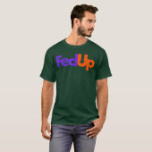 Trendingees Fed UpSchwarz Retro T-Shirt (Vorne ganz)