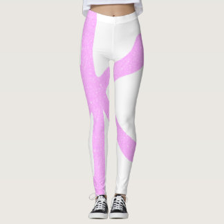 Trendjapanisch pinkfarbene Glitzern Party Leggings