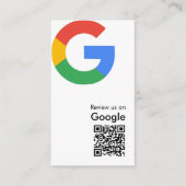 Trendkarte mit modernem Google-Bewertungs-QR-Code Begleitkarte (Vorderseite)