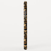 Trendleopard-Druck mit Glitzer Case-Mate iPhone Hülle (Hinten/Rechts)