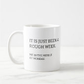 Trendlustige moderne Typografie Kaffeetasse (Links)
