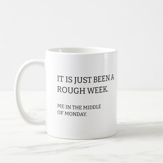 Trendlustige moderne Typografie Kaffeetasse (Links)