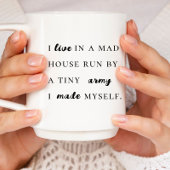 Trendlustige moderne Typografie Kaffeetasse