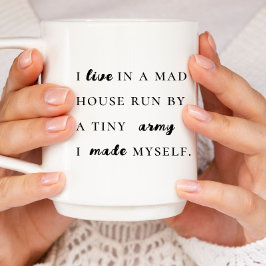 Trendlustige moderne Typografie Kaffeetasse