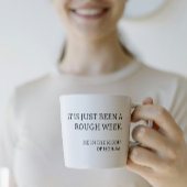 Trendlustige moderne Typografie Kaffeetasse