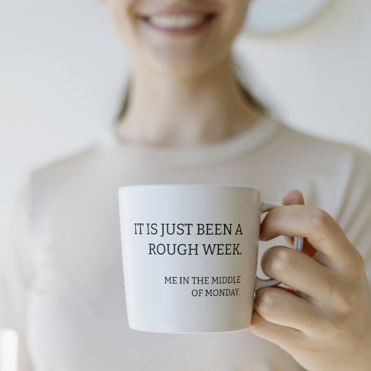 Trendlustige moderne Typografie Kaffeetasse