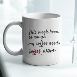 Trendlustige moderne Typografie Kaffeetasse