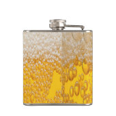 Trendlustiges Bier Irisches Kleeblatt Monogramm Flachmann (Rückseite)