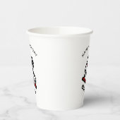 Trendly Figure Skaten Girl Skate Personalisiert Re Pappbecher (Links)