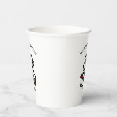 Trendly Figure Skaten Girl Skate Personalisiert Re Pappbecher (Rechts)