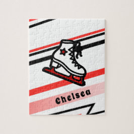 Trendly Figure Skaten Girl Skate Personalisiert Re Puzzle