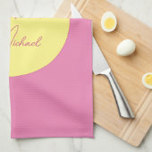 TrendMinimalistisch Moderne, Schlichte, einfache P Geschirrtuch (Viertel Falte)