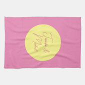 TrendMinimalistisch Moderne, Schlichte, einfache P Geschirrtuch (Horizontal)