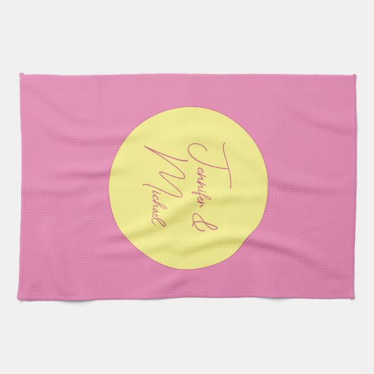 TrendMinimalistisch Moderne, Schlichte, einfache P Geschirrtuch (Horizontal)