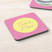 TrendMinimalistisch Moderne, Schlichte, einfache P Getränkeuntersetzer (Linke Seite)