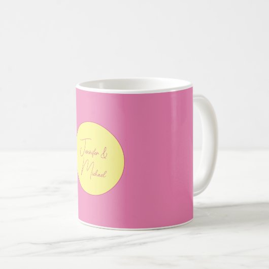 TrendMinimalistisch Moderne, Schlichte, einfache P Kaffeetasse (VorderseiteRechts)