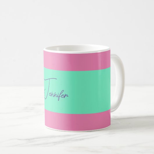 TrendMinimalistisch Moderne, Schlichte, einfache P Kaffeetasse (VorderseiteRechts)