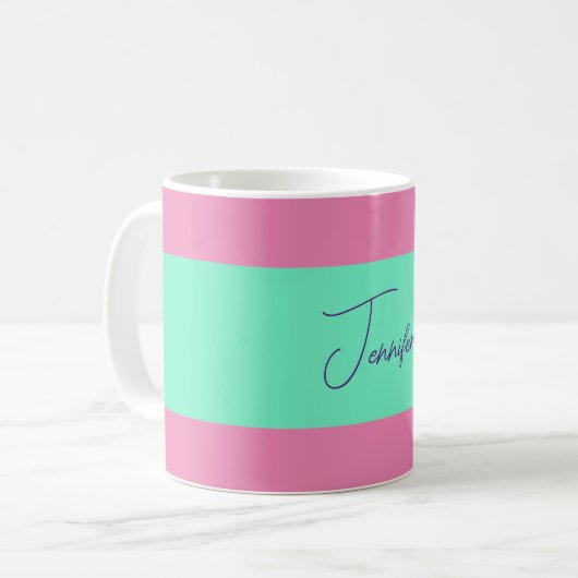 TrendMinimalistisch Moderne, Schlichte, einfache P Kaffeetasse (Vorderseite Links)