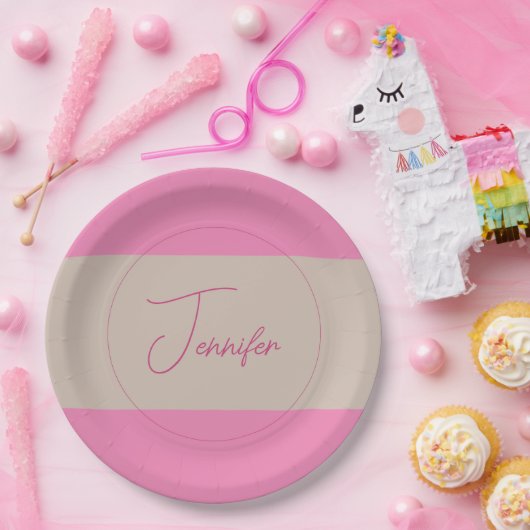 TrendMinimalistisch Moderne, Schlichte, einfache P Pappteller (Party)