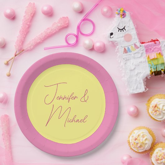 TrendMinimalistisch Moderne, Schlichte, einfache P Pappteller (Party)