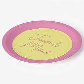 TrendMinimalistisch Moderne, Schlichte, einfache P Pappteller (Schrägansicht)