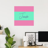 TrendMinimalistisch Moderne, Schlichte, einfache P Poster (Heimbüro)