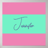 TrendMinimalistisch Moderne, Schlichte, einfache P Poster (Vorne)