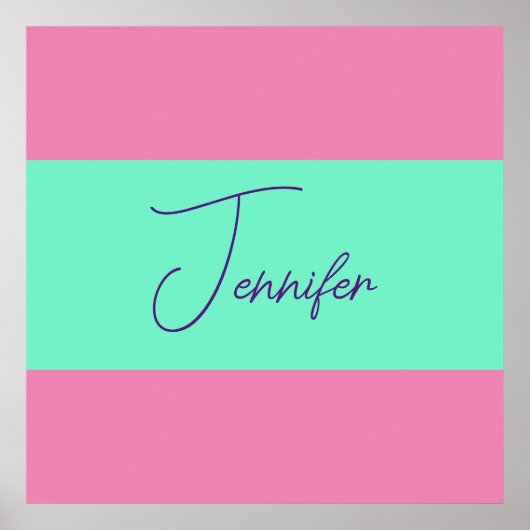 TrendMinimalistisch Moderne, Schlichte, einfache P Poster (Vorne)