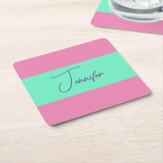 TrendMinimalistisch Moderne, Schlichte, einfache P Rechteckiger Pappuntersetzer (angewinkelt)