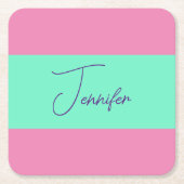 TrendMinimalistisch Moderne, Schlichte, einfache P Rechteckiger Pappuntersetzer (Vorderseite)