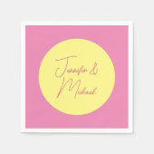 TrendMinimalistisch Moderne, Schlichte, einfache P Serviette (Vorderseite)