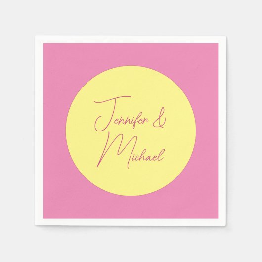 TrendMinimalistisch Moderne, Schlichte, einfache P Serviette (Vorderseite)