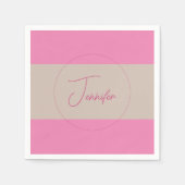 TrendMinimalistisch Moderne, Schlichte, einfache P Serviette (Vorderseite)