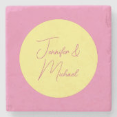 TrendMinimalistisch Moderne, Schlichte, einfache P Steinuntersetzer (Vorderseite)